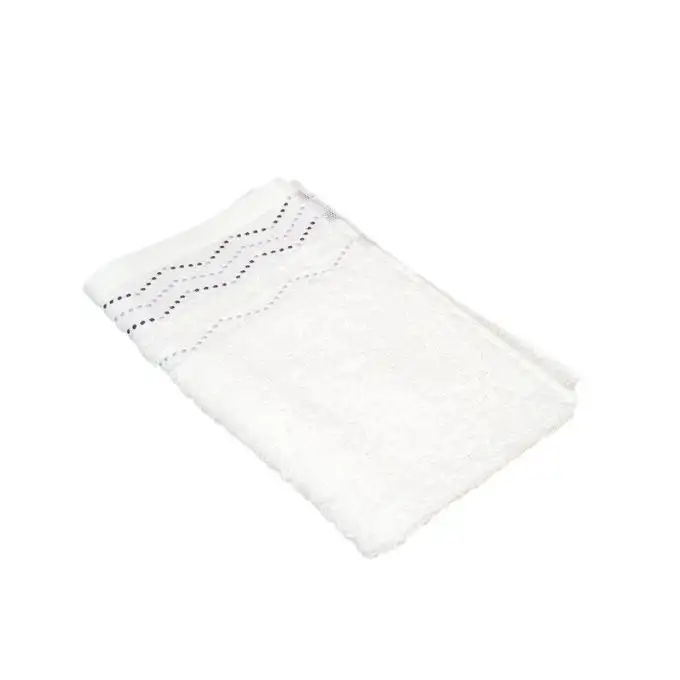 Asciugamano ospite motivo zigzag 30x50cm