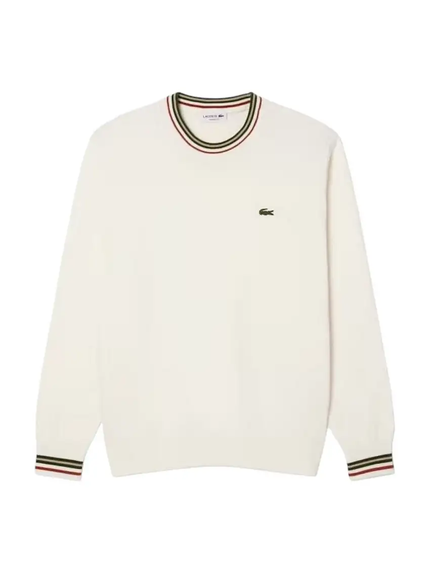 LACOSTE Men's Sweater AH5158 X0N CREAM