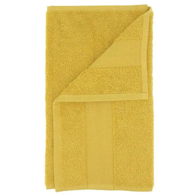 Asciugamano ospite da ricamare giallo senape