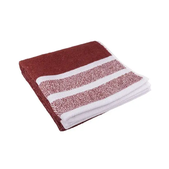 Asciugamano da bagno bordeaux color block
