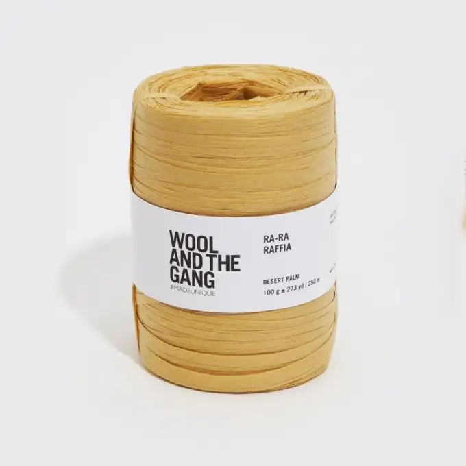 Filo per uncinetto Ra Ra Raffia palma del deserto - Wool and the Gang
