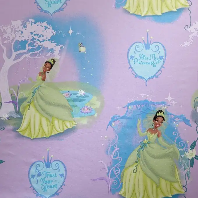 Tessuto cotone La Principessa e la rana