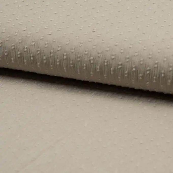 Velo di cotone a pois sabbia