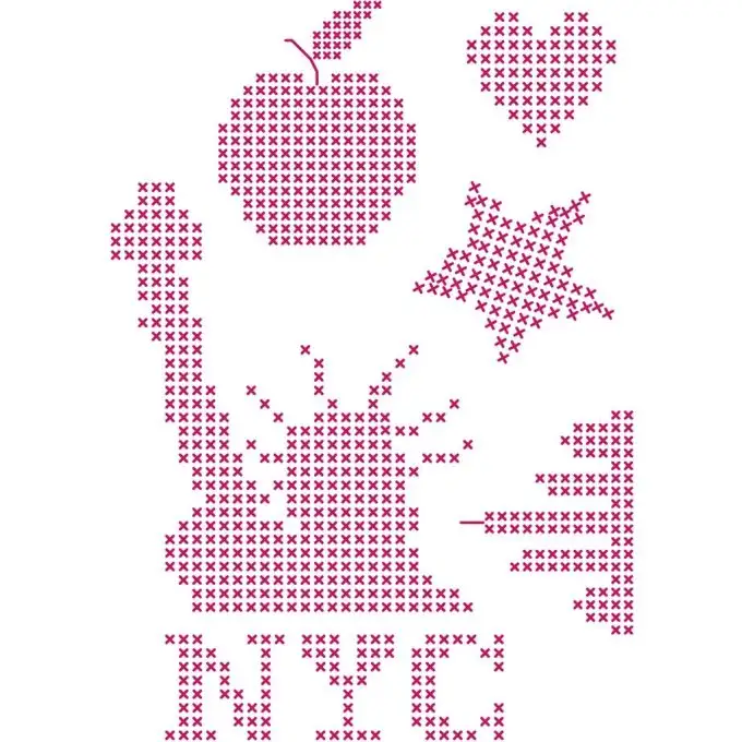 Modello di ricamo motivo NYC Custom By Me