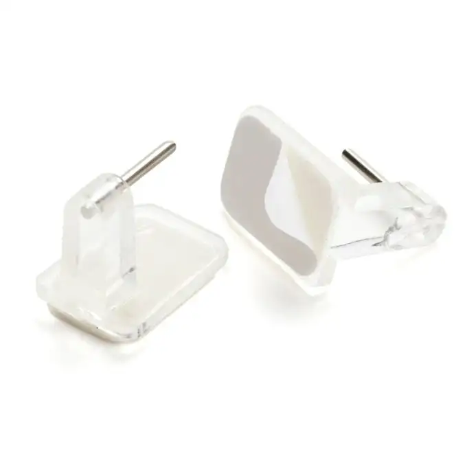 2 supporti adesivi trasparenti