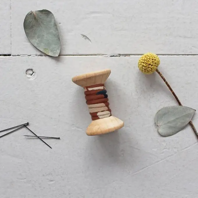 Viscosa Posie castagna - Atelier Brunette