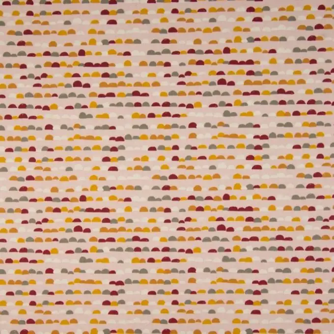 Popeline cotone pois rosa