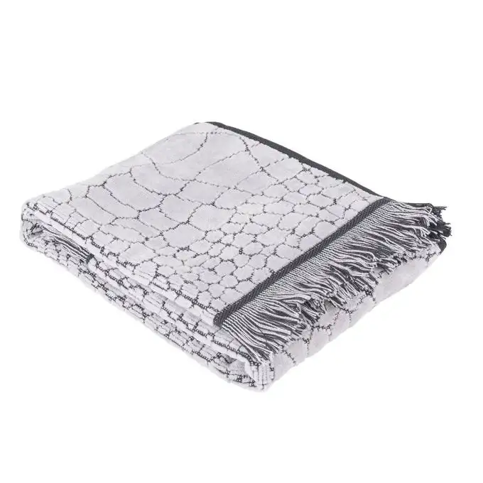 Asciugamano ospite grigio effetto squame