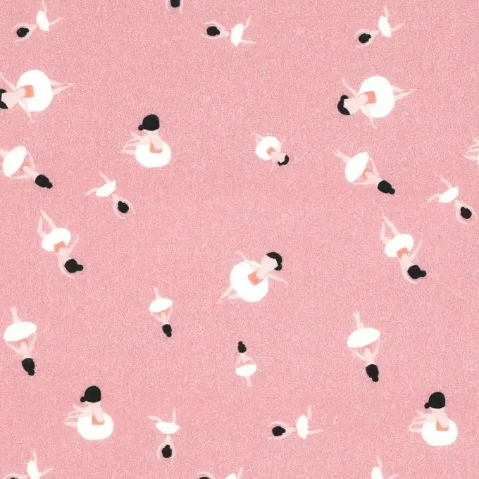 Popeline cotone ballerine rosa