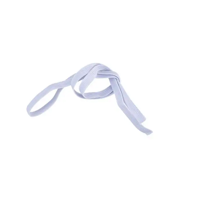 Treccia elastica piatta bianca 10 elastici