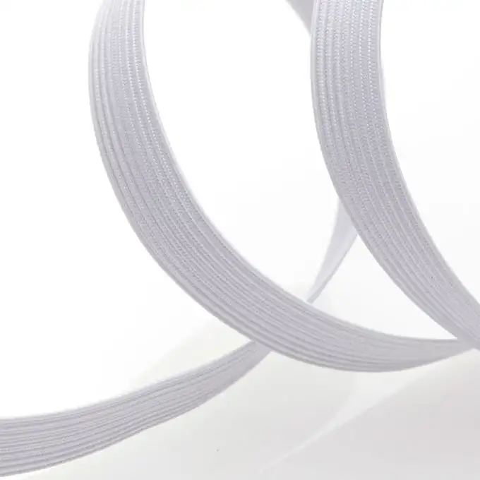Tressé élastique plat bianco 16 gomme 10 mm