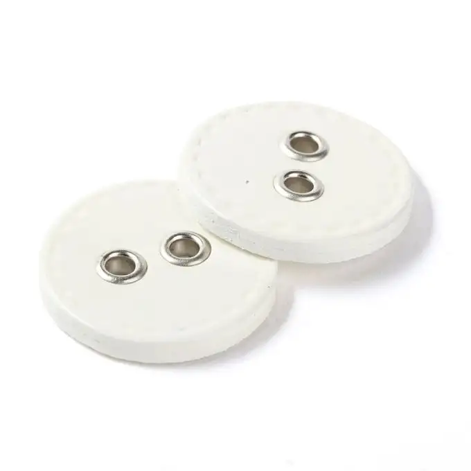 Pulsanti in vinile Ø35mm - Bianco