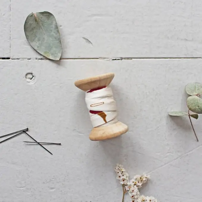 Viscosa tabby ecru conchiglia - Atelier Brunette