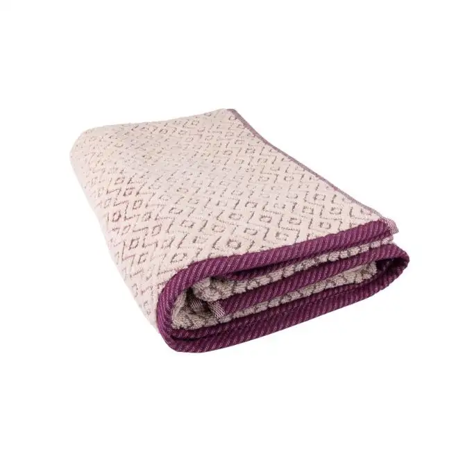 Asciugamano doccia rombi viola 70x140