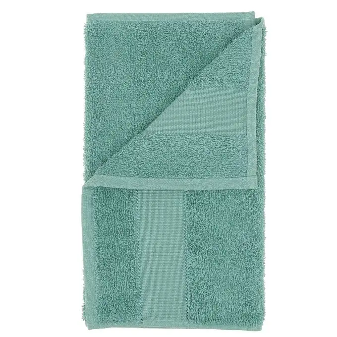 Asciugamano ospite verde da ricamare