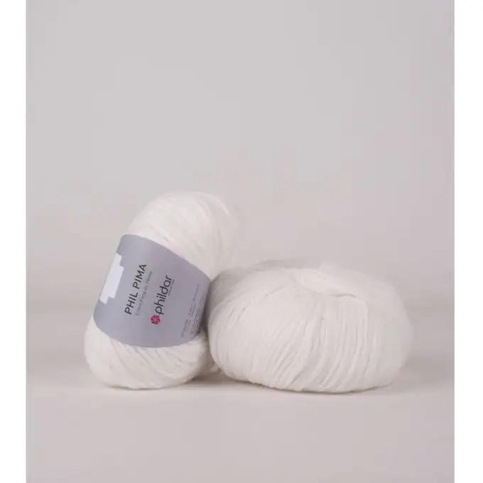 Palla di filato Pima bianco - Phildar