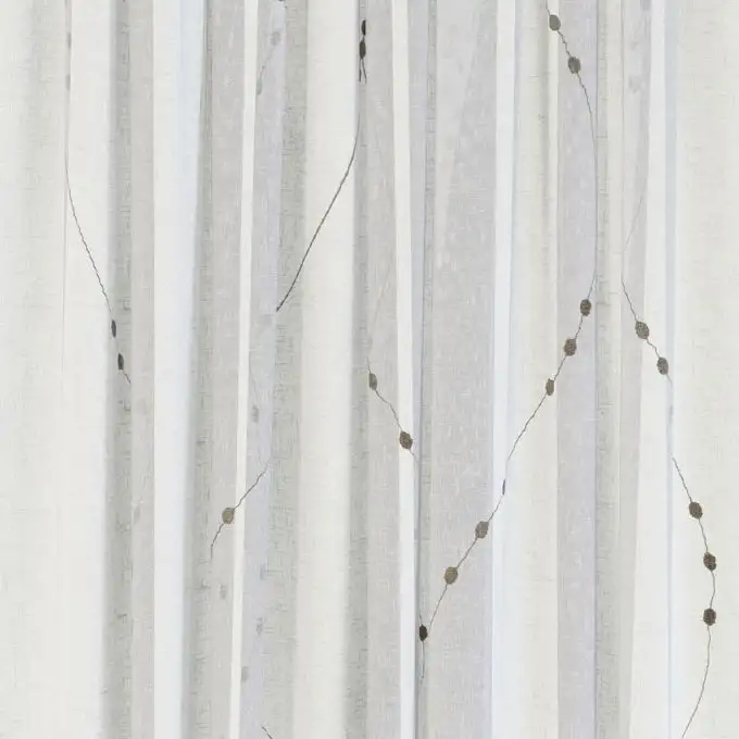 Voile ricamato ondulato grande larghezza