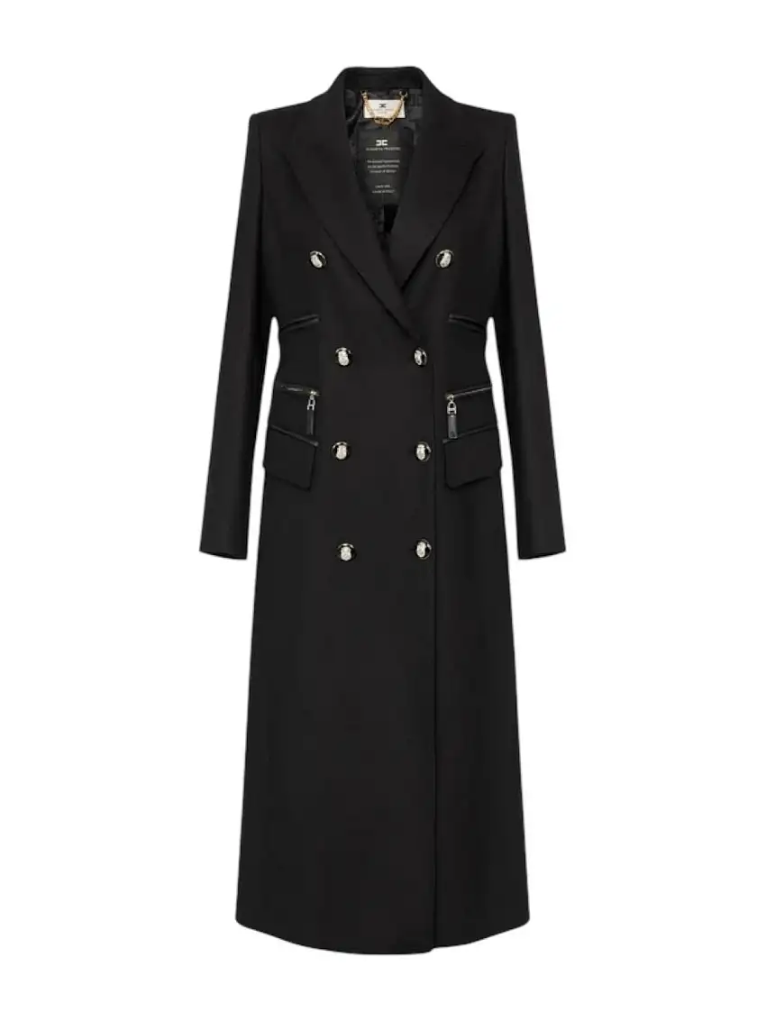 ELISABETTA FRANCHI Women's Coat CP01056E2 110 Black