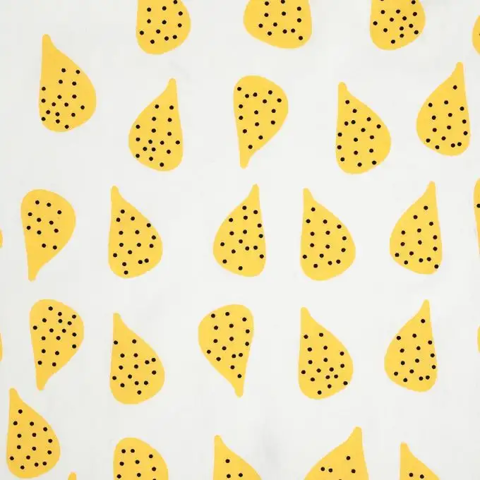 Tessuto popeline pere gialle