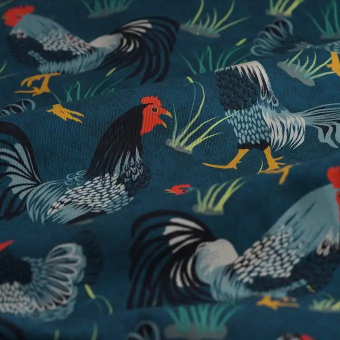 Asciugamano da cucina blu petrolio