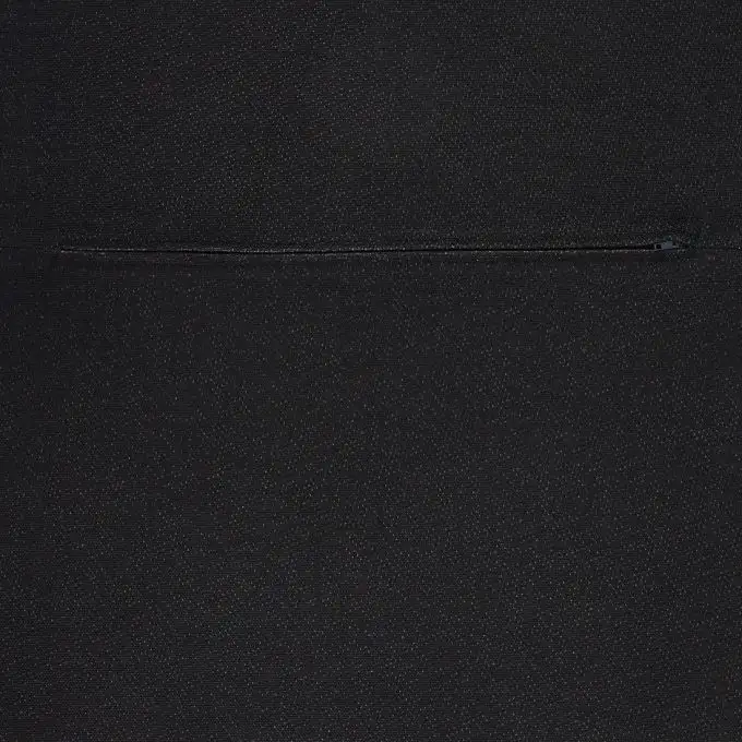 Fodera cuscino nera con zip