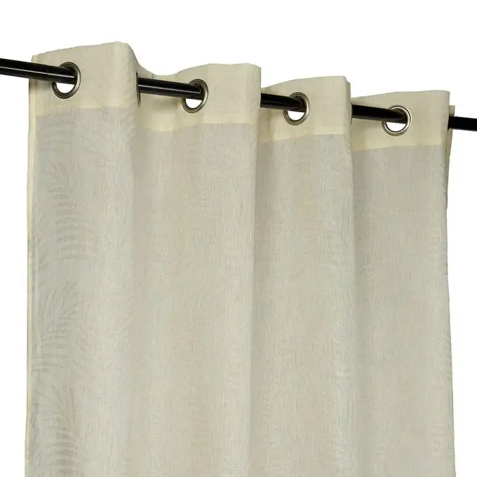 Voile beige Chicago jacquard palme