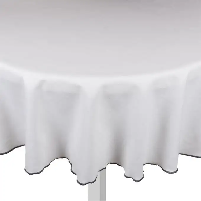 Tovaglia rotonda antimacchia bianca