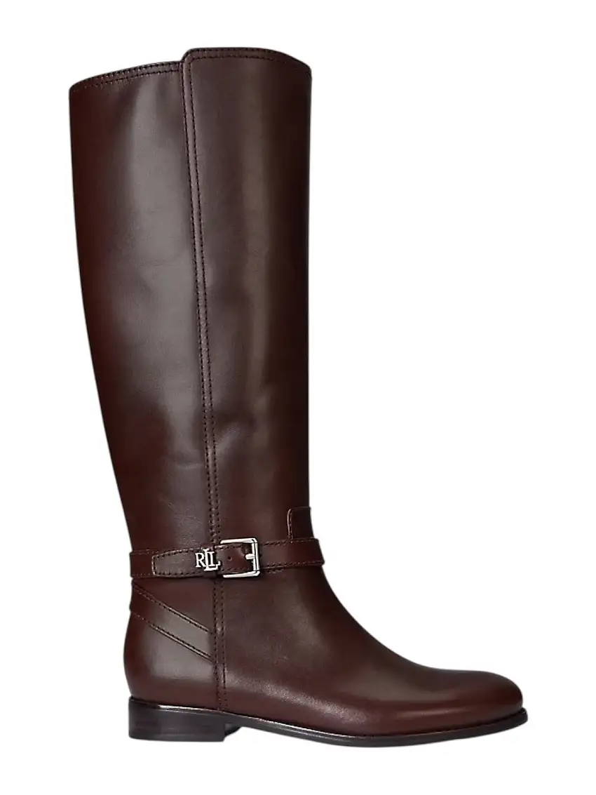 LAUREN RALPH LAUREN Stivali e Stivaletti Donna BROOKE TLL 2-BOOTS-TALL BOOT 802974383 002 DARK HICKORY
