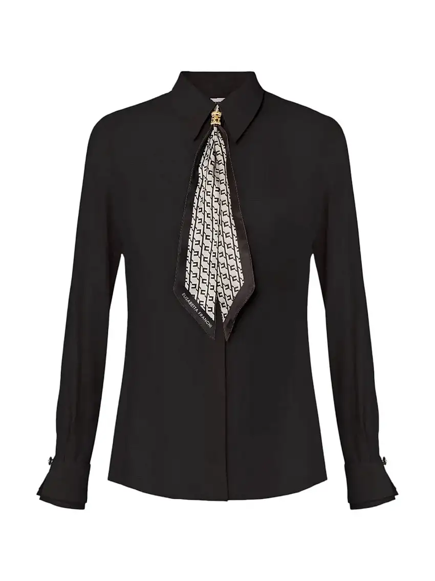 ELISABETTA FRANCHI Women's Shirt CA09356E2 110 Black