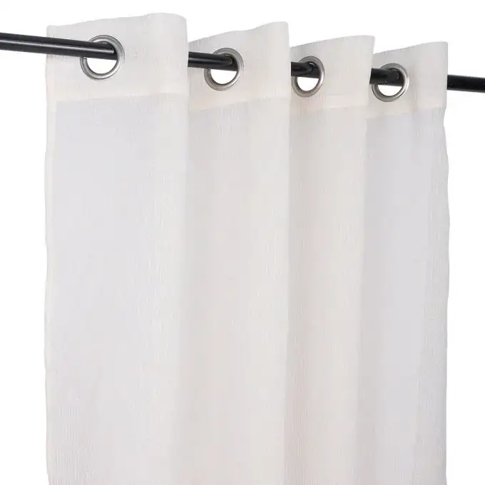 Voile bianco a righe gialle sottili