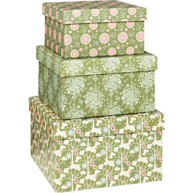 Scatole russe Tilda verdi