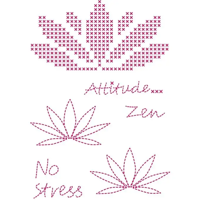 Modello di ricamo motivo zen Custom By Me