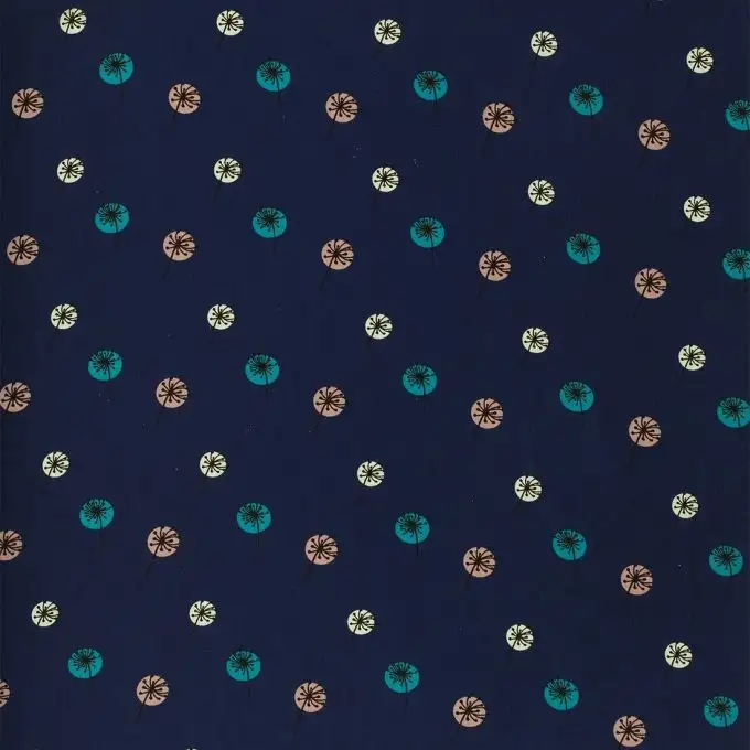 Tessuto viscosa Linna Morata Perouges blu navy