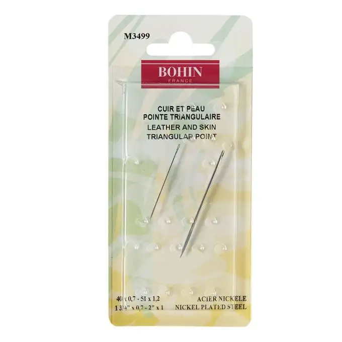 Ago per cuoio e pelli con punta triangolare Bohin