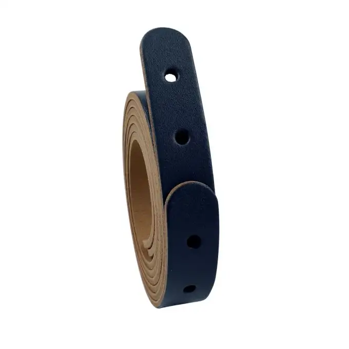 2 cinghie in pelle per borsa tote bag + viti chicago 80cm nero - Miyako