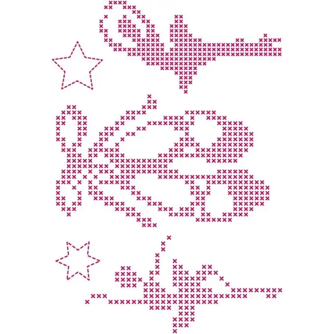 Modello di ricamo motivo danza classica Custom By Me