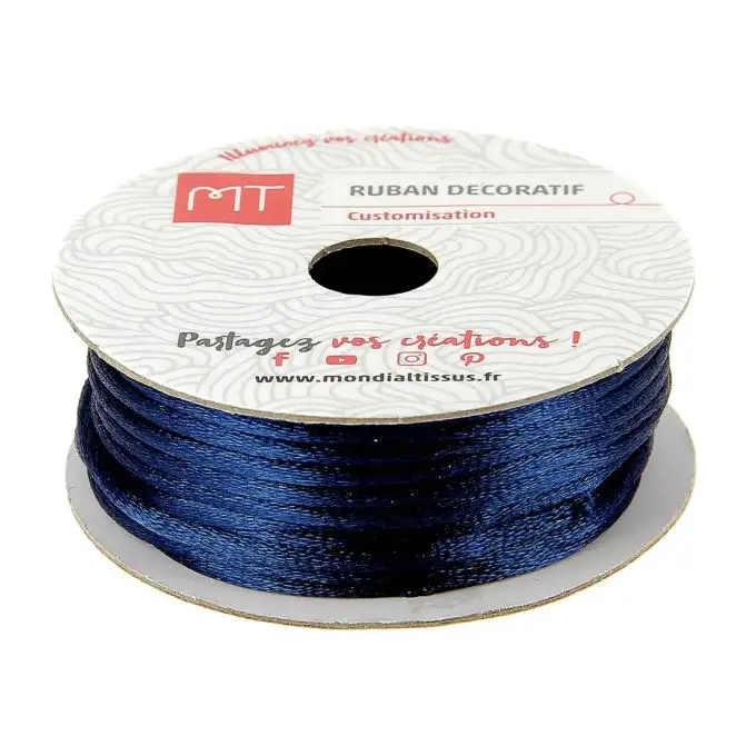 Bobina coda di topo blu scuro 2 mm