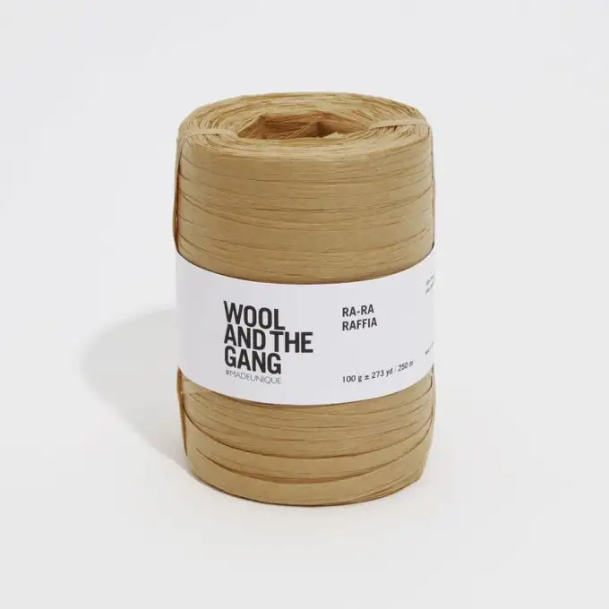 Filo per uncinetto Ra Ra Raffia tropez tan - Wool and the Gang