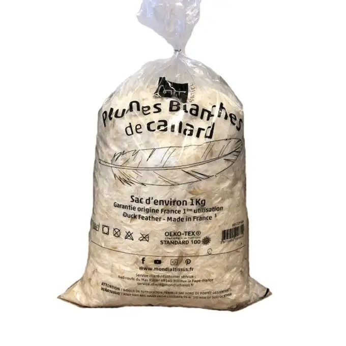 Piume bianche di anatra 1kg