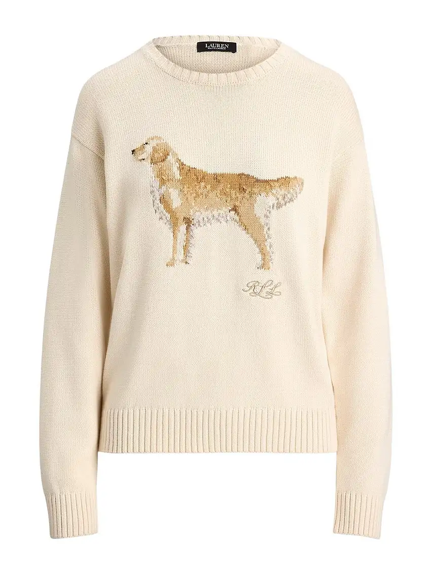 LAUREN RALPH LAUREN Maglione Donna RIEDNEE-LONG SLEEVE-PULLOVER 200P02074 001 MASCARPONE CREAM
