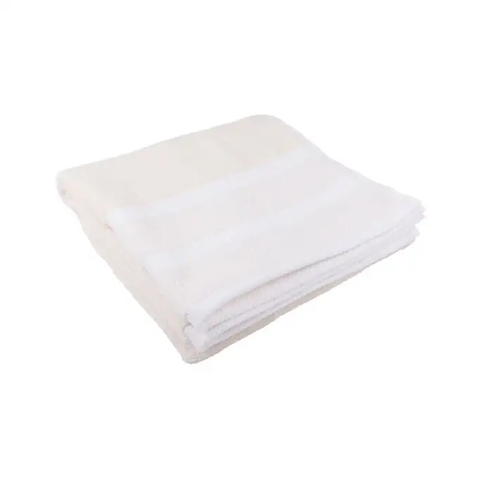 Asciugamano da bagno bianco color block