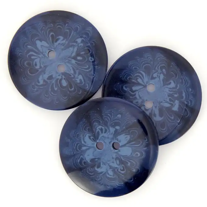 bottoni per cappotto blu scuro 38mm