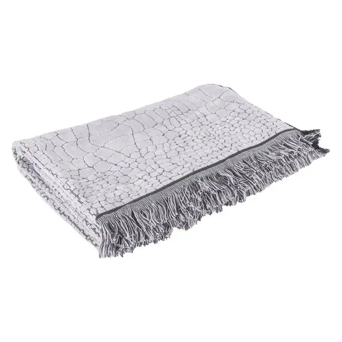 Asciugamano effetto squame grigio