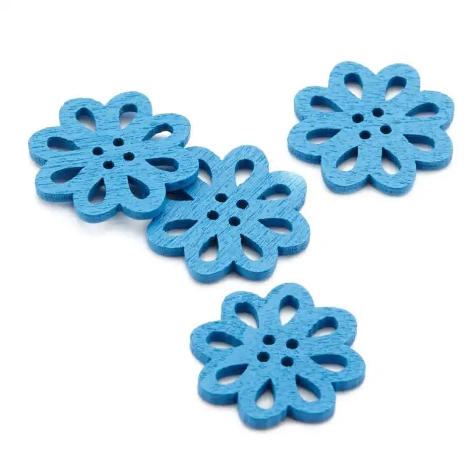 Pulsanti rosaceo Ø 20 mm blu
