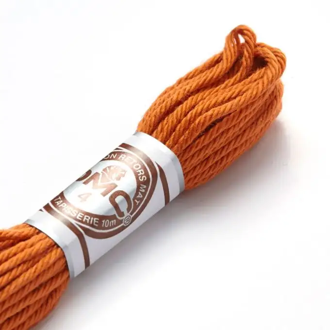 Filo da ricamo ritorto opaco giallo arancio - COL 2836