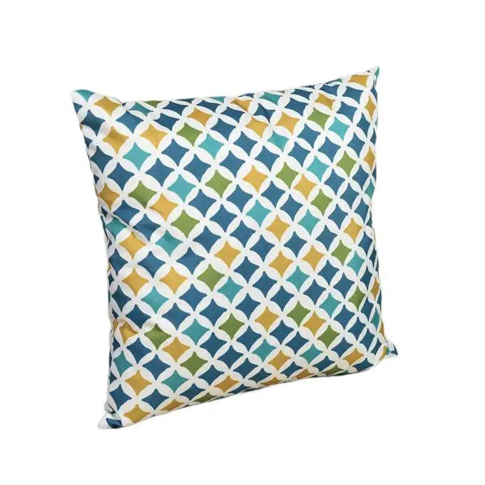Cuscino impermeabile geometrico multicolore