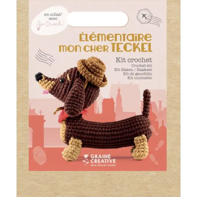 Kit amigurumi bassotto 180mm