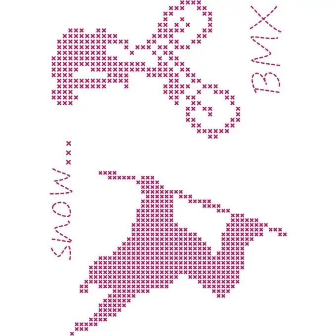 Modello di ricamo motivo BXM Snow Custom By Me