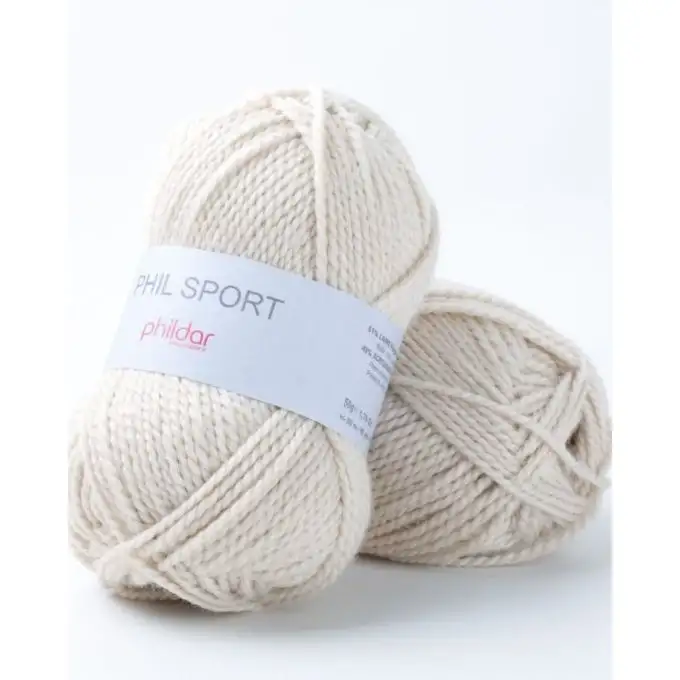 Gomitolo di filato sportivo grezzo - Phildar