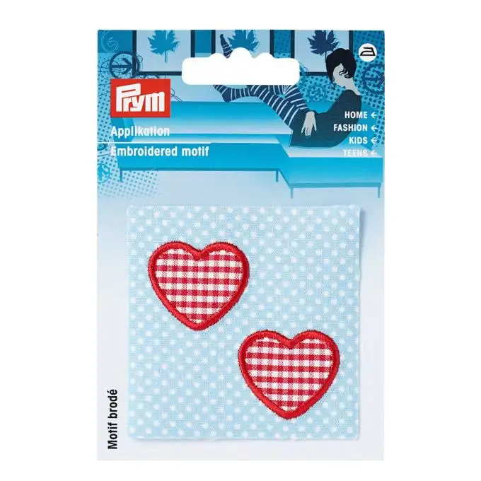 Applicazione termoadesiva cuori